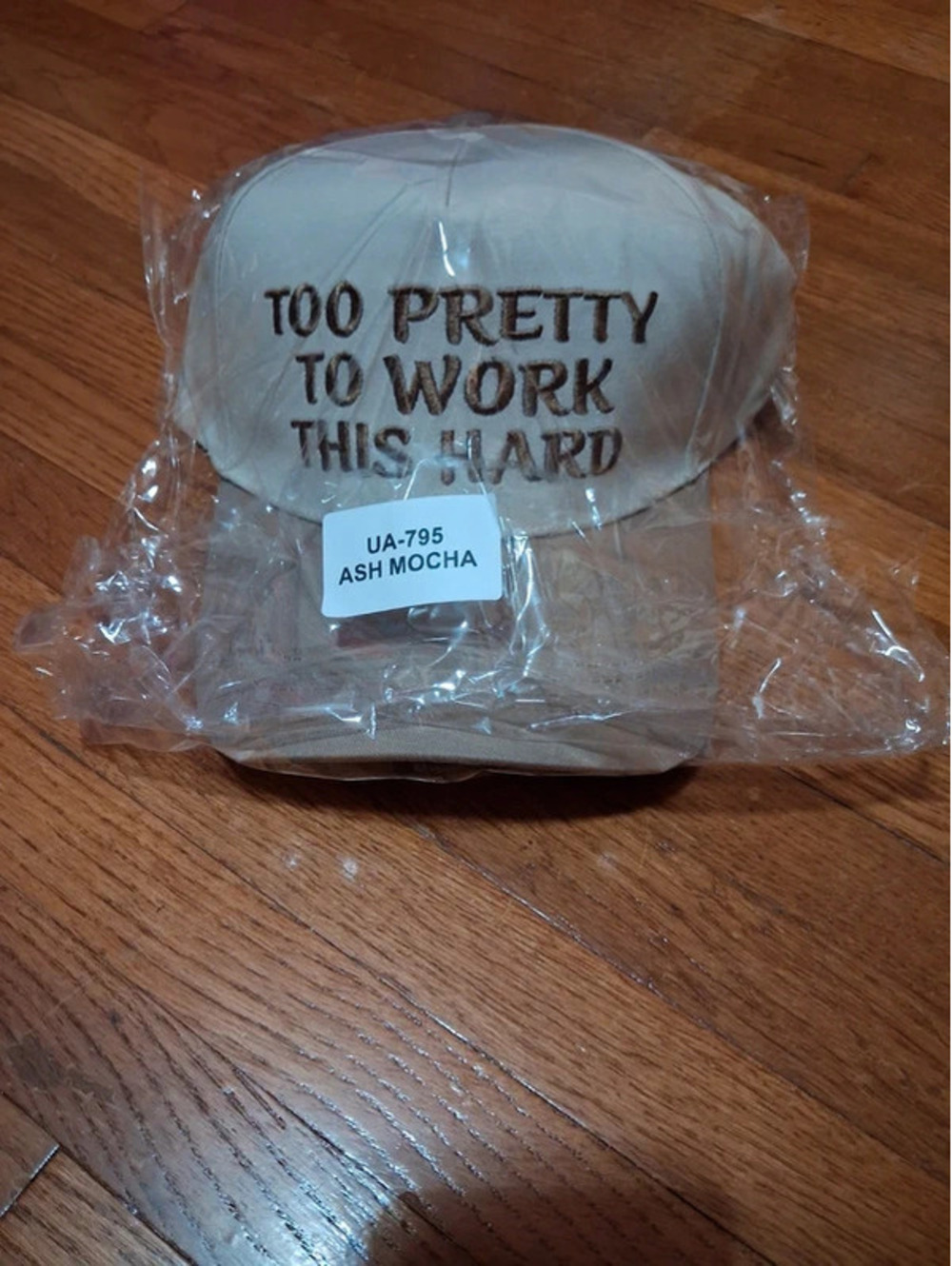 Zenana One Size Too Pretty To Work This Hard Trucker Hat Baseball Cap New